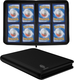 Trading Card Binder with Sleeves, Premium 4 Pocket Ringless Card Binder 160 Side - Image 12