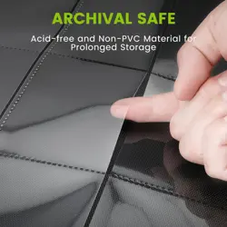 Trading Card Binder with Sleeves, Premium 4 Pocket Ringless Card Binder 160 Side - Image 16