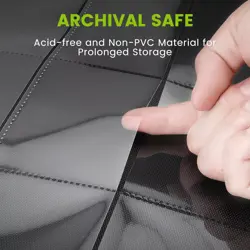 Trading Card Binder with Sleeves, Premium 4 Pocket Ringless Card Binder 160 Side - Image 5