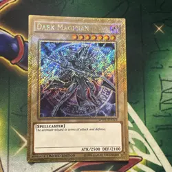 Yugioh! Dark Magician MVP1-ENGV3 Gold Secret Rare Limited Edition NM - Image 1