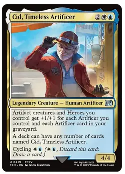 Cid, Timeless Artificer MINT 0419 Final Fantasy FIN MTG Uncommon Unplayed M/NM - Image 1