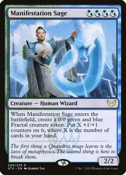 Manifestation Sage #205/275 MTG Strixhaven: School of Mages Rare NM - Image 1