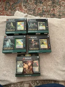 WOTC MTG LoTR Tales of Middle-Earth Commander Box - Set Of 5 - Image 1