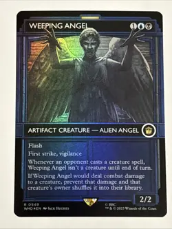 MTG Universes Beyond: Doctor Who Weeping Angel Showcase Foil 0549 NM Rare - Image 1