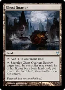 Ghost Quarter - Light Play MTG Modern Event Deck 2014 - Image 1