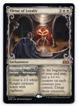 Virtue of Loyalty NM Showcase Wilds of Eldraine 277 MTG Regular - Image 1