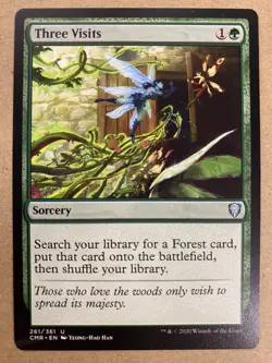 MTG 1x Three Visits # 261 Commander Legends Magic the Gathering Card x1 NM - Image 1