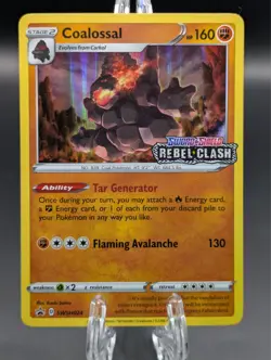 Coalossal SWSH024 Stamped Prerelease Promo Sword & Shield Promos Pokemon TCG - Image 1