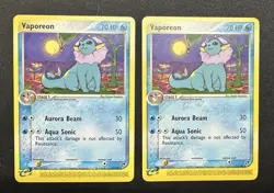 Pokemon TCG | 2x Vaporeon Sandstorm 25/100 | e-Reader | One LP One MP - Image 1