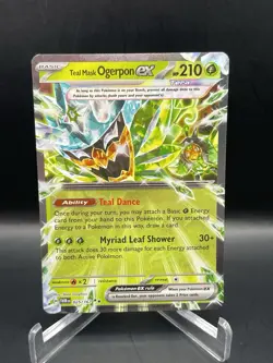 Teal Mask Ogerpon EX 25/167 NM Twilight Masquerade Double Rare Pokemon TCG - Image 1