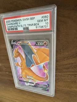 2020 Pokemon Champion's Path Elite Trainer Box Charizard V 050 PSA 10 - Image 6