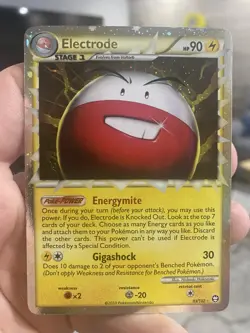 Electrode Prime 93/102 - HGSS Triumphant Pokemon Card TCG *Swirl* - NM - Image 1