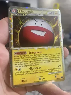 Electrode Prime 93/102 - HGSS Triumphant Pokemon Card TCG *Swirl* - NM - Image 3