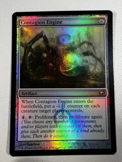 MTG Rare FOIL Contagion Engine Scars of Mirrodin SOM English Artifact LP - Image 1