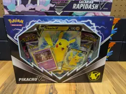 Pokemon Galarian Rapidash V & Pikachu V Promotional Boxes - Factory Sealed - Image 3