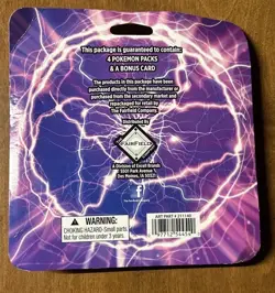 PokÃ©mon TCG Lightning Box 4 Packs/1 Bonus Card Per Box Damaged New Sealed READ - Image 5