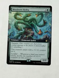 Mossborn Hydra Extended Art FDN 471 (MTG Foundations 2024) - Image 1
