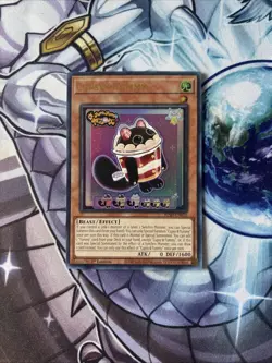 (JUSH) Yugioh! 1x Cupsyâ˜†Yummy JUSH-EN016 Ultra Rare 1st Ed NM - Image 1