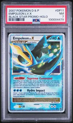 PSA 7 Empoleon Lv.X DP11 Black Star Promo Holo Diamond & Pearl Pokemon Card - Image 1