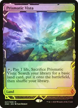 MTG English Prismatic Vista NM Foil Zendikar Rising Expeditions - Image 1