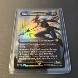 MTG Kain, Traitorous Dragoon 316 Borderless Foil Rare Final Fantasy FIN - Image 2