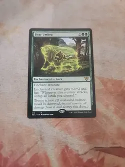 Bear Umbra Commander Kamigawa Neon Dynasty MTG NM - Image 1
