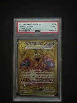 2023 Pokemon SV Obsidian Flames Charizard ex #228/197 PSA 9 Mint - Hyper Rare - Image 1