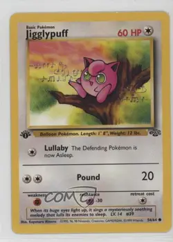 Jigglypuff 1st Ed. Pokemon Jungle #54 1999 04dh - Image 1
