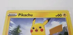 CRIMPED Pikachu Card - Evolving Skies 049/203 Pokemon Card TCG - Image 1