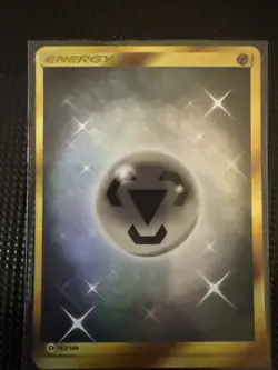 2017 Metal Energy 163/149 Pokemon Card Gold Secret Rare Sun & Moon Base Set - Image 1