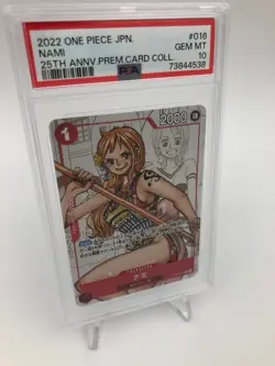 2022 ONE PIECE JAPAN Trading Card NAMI OP01-016 25th ANNIVERSARY PSA GEM MINT 10 - Image 5