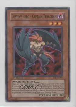 Destiny Hero - Captain Tenacious 1st Ed. YuGiOh Enemy of Justice #EOJ-EN002 0ie5 - Image 1