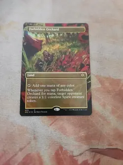 Forbidden Orchard Borderless Foil Double Masters 2022 MTG NM - Image 1
