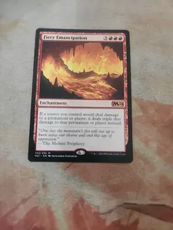 Fiery Emancipation Core Set 2021 MTG NM - Image 1