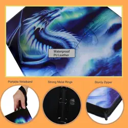 Deluxe Ice Dragon Trading Card Binder 9-Pocket Zipper Binder with 900 Pockets, I - Image 2