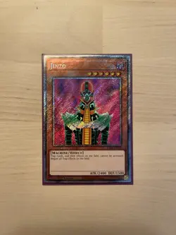 Yugioh Jinzo Platinum Secret Rare RA03-EN099 Quarter Century Bonanza 1st Edition - Image 1