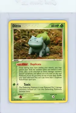 Pokemon Card - Ditto (Bulbasaur) Delta Species 36/113 Uncommon LP - Image 1