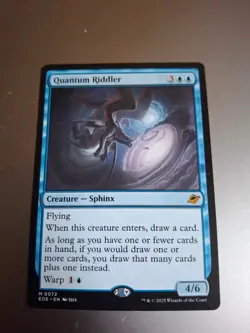 Quantum Riddler Edge of Eternities Regular MTG Blue Creature Sphinx LP - Image 1