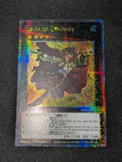 Yugioh! TCG - Gagaga Cowboy - Quarter Century Secret Rare - RA04-EN064 - 1st Ed. - Image 1
