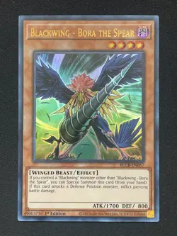 Yugioh Blackwing - Bora the Spear BLCR-EN057 Ultra Rare NM - Image 1