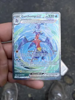 Pokemon Garchomp EX Trading Card Hydro Linder Sonic Dive 320 HP - Image 1
