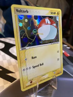 PokÃ©mon TCG Voltorb 71/106 EX Emerald Reverse Holo 2005 Stamped Pokemon Card - Image 4
