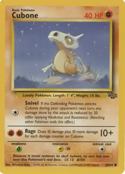 Cubone 50/64 | Jungle | Pokemon Card | English | Common - Image 1