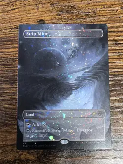 Strip Mine - Borderless Galaxy Foil MTG Secret Lair NM - Image 1