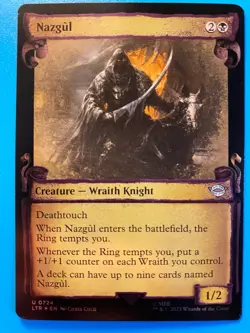 MTG 1x FOIL SHOWCASE Scrolls Nazgul # 724 Lord of the Rings Magic x1 NM - Image 1