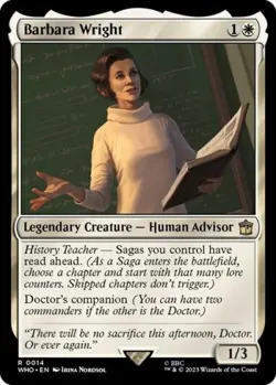 MTG English Barbara Wright NM Normal Universes Beyond: Doctor Who - Image 1