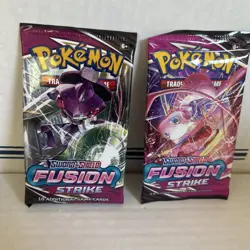 Pokemon TCG Sword & Shield Fusion Strike 2 Booster Packs of 10 cards each SEALED - Image 1