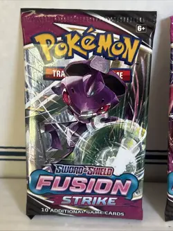 Pokemon TCG Sword & Shield Fusion Strike 2 Booster Packs of 10 cards each SEALED - Image 3