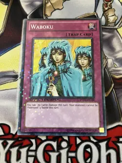yugioh DT03-EN100 Waboku Duel Terminal Normal Parallel RARE CARD Light Play - Image 1