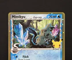 Pokemon TCG Card Celebrations Mimikyu Delta Species SWSH136 Black Star Promo -M3 - Image 2